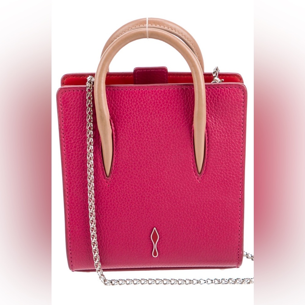Christian Louboutin Studded Paloma Nano Rosa